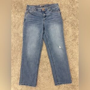 Democracy Medium Blue Straight Leg Jeans
